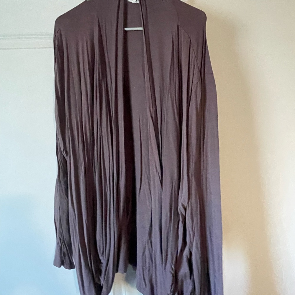 Maurices purple Open Front Cardigan